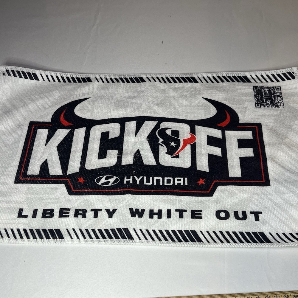 Houston Texans  'Liberty White Out' MNF Opening Game Kickoff Rally Towel‎ 2025